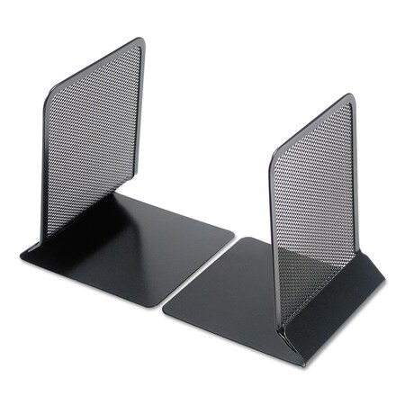 Universal Metal Mesh Bookends, 5 3/8" x 6 3/4", Black UNV20025